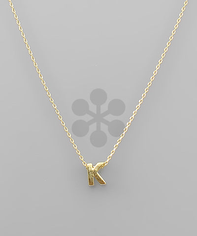 Micro Initial Necklace
