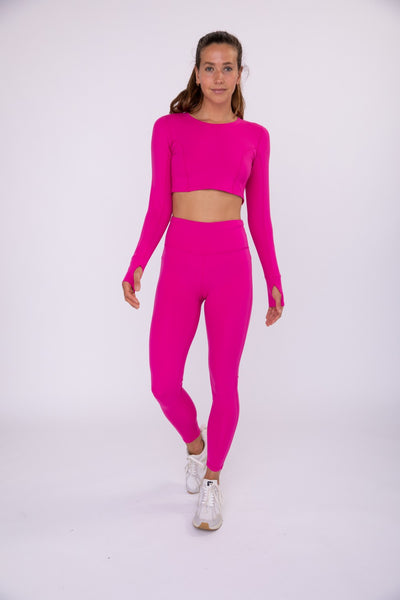 Berry Pink Legging Set by Mono B Green