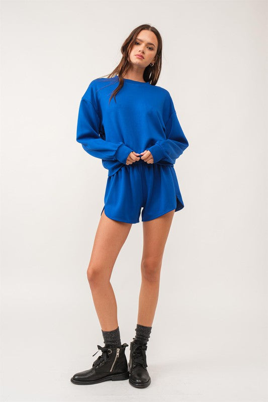 Gotta Go Sweatshirt-Cobalt Blue