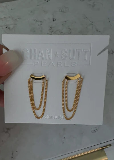 Chelsea Chain Earring by Chansuttpearls