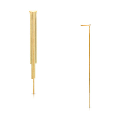 Martina Herringbone Drop Earring