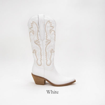 Rodeo Queen Cowboy Boots- White