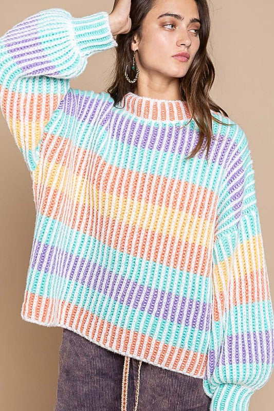 Bright Multi Stripe Sweater