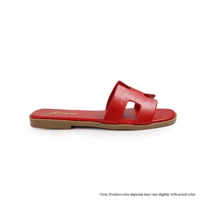 Iconic "H" Sandal- Red