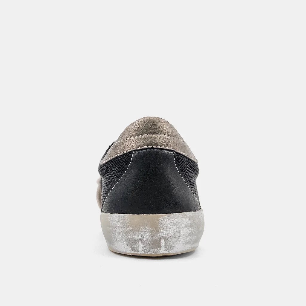 Black Paula Canvas Sneaker-By Shu Shop
