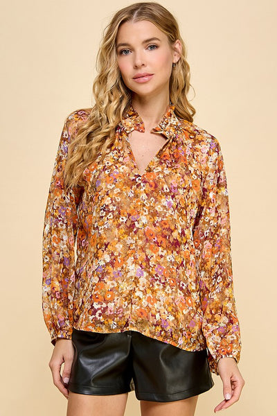 Shimmer Fall Floral Top