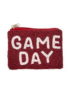 Beaded Mini Game Day Card Holder