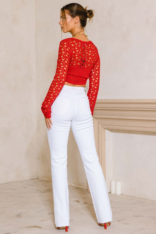 Nixi Straight Fit White Denim