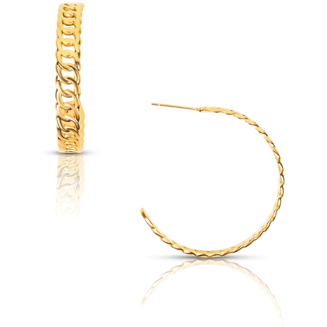 Lana Chain Hoop Earring