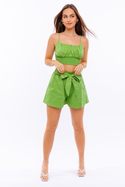 Key Largo Two Piece Short Set-Tequila Lime