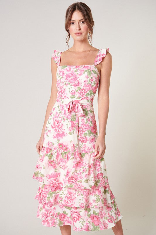 Rosie Floral Midi Dress