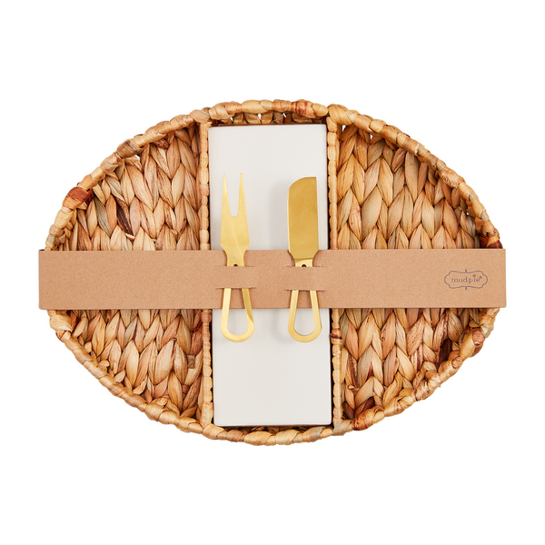 Mud Pie Hyacinth Serving Tray