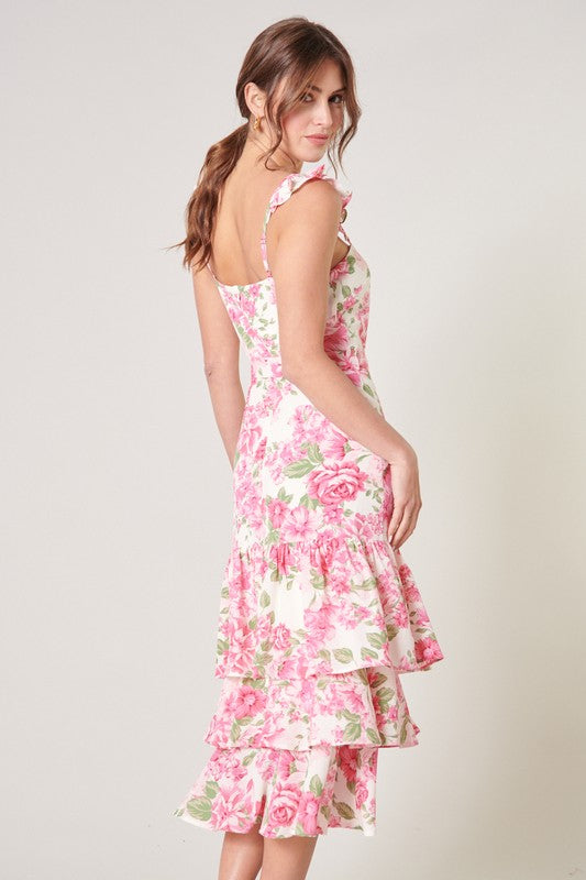 Rosie Floral Midi Dress