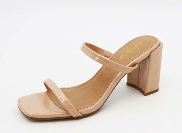 Double Strap Patent Heels